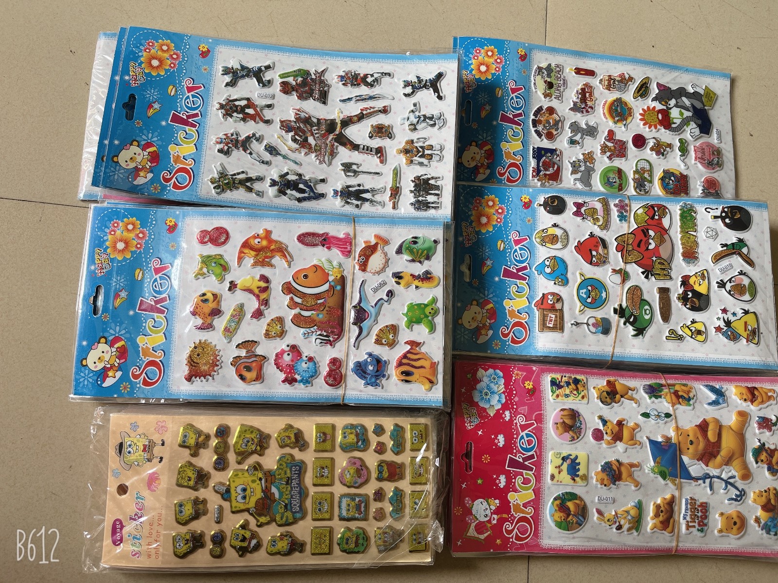 儿童贴纸贴画可爱卡通装饰图案随机发