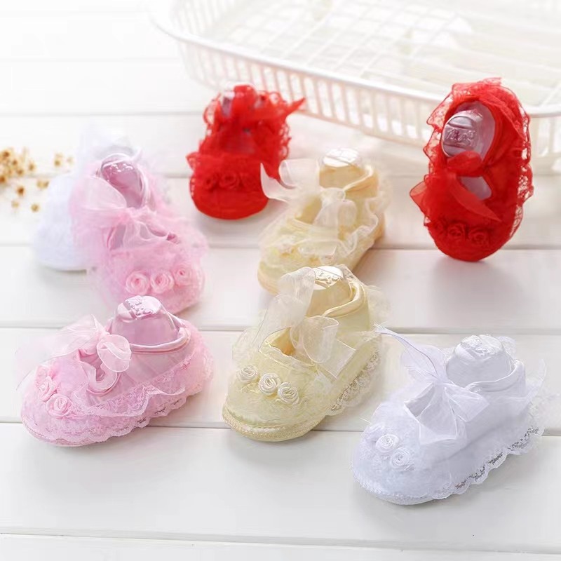 婴儿鞋0-6个月软底，颜色随机